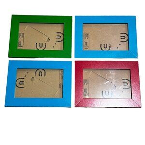 IKEA NYTTJA Colorful Picture Frames Set Of 4 4x6